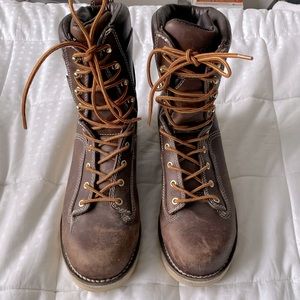 DANNER 8” QUARRY Gore-Tex waterproof Wedge Boots - Brown- Size 12D